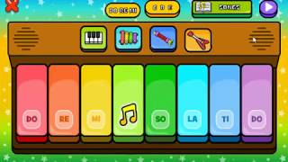 Pequeño Piano  Juego educativo musical  Aprende a tocar diferentes instrumentos y canciones [upl. by Leacock31]