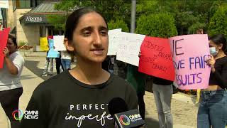 Algoma University students protest against their professor [upl. by Dorehs]