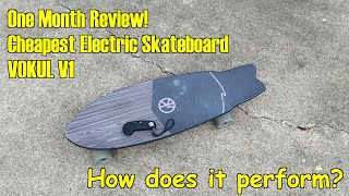 Cheapest Electric Skateboard Review  VOKUL V1 [upl. by Einohtna380]