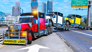 Towing Biggest Heavy Haul Trucks in GTA 5 [upl. by Haig]