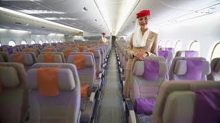 Airbus A380 Cabin Tour  First  Business  Economy  Emirates airline [upl. by Tteltrab862]