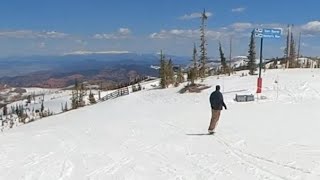 Racing ski on a snowskate 😤 [upl. by Franni]