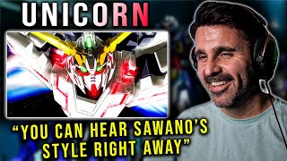 MUSIC DIRECTOR REACTS  UNICORN  Gundam Unicorn OST  Hiroyuki Sawano [upl. by Rusell]