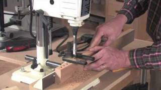 How to Set Up and Use a Mortising Machine  Hollow Chisel Mortiser [upl. by Jud166]