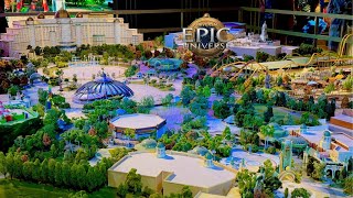 Universal Epic Universe Full Model Tour  New Park 2025 [upl. by Drawdesemaj564]