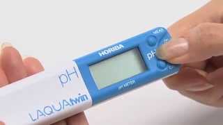 HORIBA LAQUAtwin Calibration PH Meter [upl. by Zel]