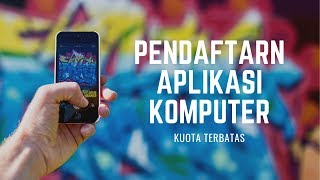 Pendaftatan Aplikasi Komputer telah dibuka Buruan sebelum habis kuota [upl. by Hasheem624]