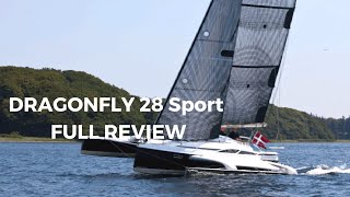 Dragonfly 28 Sport Review by YACHTFILM  English Version [upl. by Anerat]