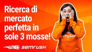 Ricerca di mercato perfetta in 3 mosse  SEMrushRisponde [upl. by Ernesta]