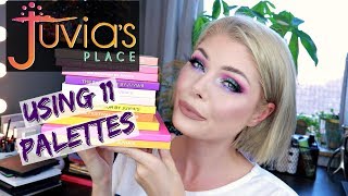 Using 11 Juvias Place Palettes In 1 Look [upl. by Brie]