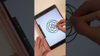 誰でも簡単に描ける薔薇の描き方【procreate】イラスト プロクリエイト procreate イラストの描き方  描いてみた 簡単イラスト [upl. by Rodmur]