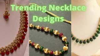 Trending Pearl Necklace Design IdeasRoyal Necklace DesignsPlz SubscribeMEENU LATEST TRENDS [upl. by Arremat363]