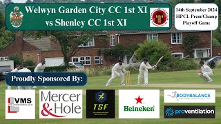 LIVE STREAM  Welwyn Garden City CC 1st XI v Shenley CC 1st XI HPCL ChampPrem Playoff Game [upl. by Satterfield125]