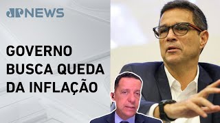 Campos Neto diz que juro mais baixo depende de choque fiscal Trindade comenta [upl. by Aittam]