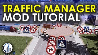 Beginners Guide To Using Traffic Manager Presidents Edition TMPE  Cities Skylines Mod Tutorial [upl. by Betthezel]