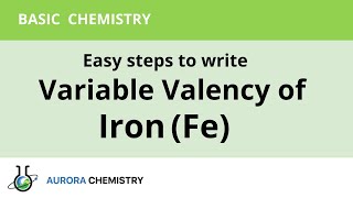 How to find valency of IRON  Variable valency of Iron Fe [upl. by Otrevlig622]