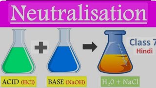 Neutralisation reaction Explanation in English amp Hindi explained science All Rounder [upl. by Ardnekan149]