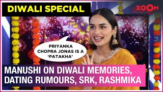 Manushi Chhillar on her Diwali memories dating rumours Rashmika Mandannas viral deepfake SRK [upl. by Alokin]