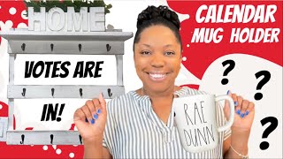 RAE DUNN CALENDAR 2022  RAE DUNN MUGS  HOLIDAY MUGS  RAE DUNN BASICS  MUG HOLDER  RAE DUNN HAUL [upl. by Ecirtal]