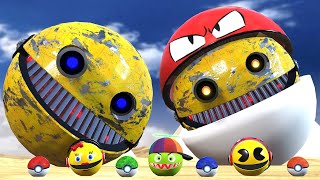 ROBOT PACMAN VS MONSTER PACMAN USE POKEMON MI5 [upl. by Sharia]