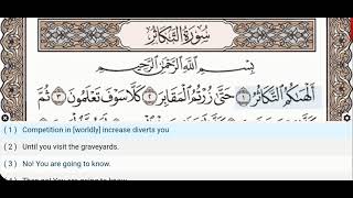 102  Surah At Takathur  Dr Ayman Suwayd  Teacher  Learn Quran Tajweed [upl. by Ahsenwahs893]