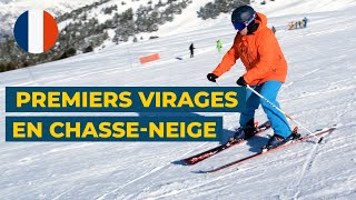 Premiers virages en chasseneige  Apprends à skier  Conseils [upl. by Nanreit]