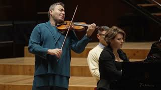 JSBach Sonata 1 BWV 1014 for violin and cembalo performed by Maxim Vengerov Polina Osetinskaya [upl. by Tracey]