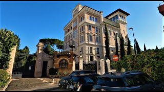 Rome Walking Tour from Monti Parioli to Piazza Mazzini Rich Areas of Rome [upl. by Ejroj157]