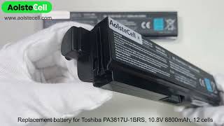 Replacement battery for Toshiba PA3817U1BRS4400mAh 6 cells amp 8800mAh 12 cells [upl. by Valina]