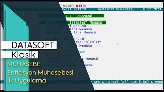 Datasoft Enflasyon Muhasebesi Masaüstü Uygulaması  İlk uygulama [upl. by Ybur]