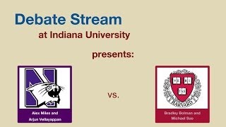 2014 NDT Quarters  Northwestern MV vs Harvard BS [upl. by Stelmach]