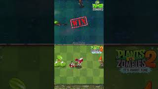 Pvz vs Pvz 2  Two Melons Pult amp Squash Vs Zombie Team shorts [upl. by Punke]