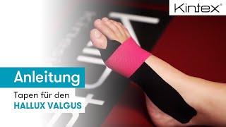 Tapen für den Hallux Valgus  Kintex® Anleitung zum Kinesiologie Tapen [upl. by Rhpotsirhc]