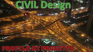 TUTORIAL CIVIL DESIGN 08  PROFILO DI PROGETTO  Digicorp Ingegneria Srl [upl. by Noryk252]