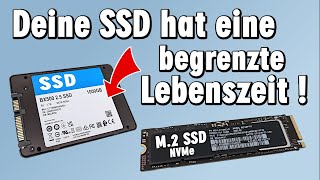 SSD Lebensdauer TBW ist begrenzt  Wie lange hält eine SSD [upl. by Helfant]