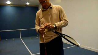 How to Replace A Cushion Grip on a Tennis Racket [upl. by Kessler]