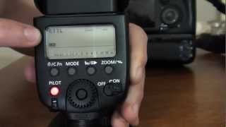 Canon Speedlite 580EX II Tutorial Part 2 [upl. by Amethyst499]