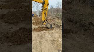 The process of digging a hole in the ground with an excavator [upl. by Noirb]