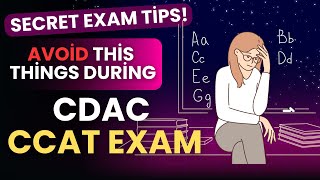 Secret Tips amp Tricks For CDAC CCAT Exam  Avoid This Things During CDAC Exam  Tips for ccat cdac [upl. by Raul77]