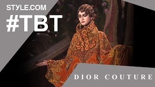 John Galliano Stages a Grand Opera for Dior Couture  TBT with Tim Blanks  Stylecom [upl. by Pincus]