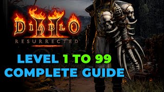 FASTEST Ways to Leveling From 1 to 99  Diablo 2 Resurrected [upl. by Lorollas]