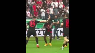 Granit Xhaka amazing goal in DFB Pokal final [upl. by Eimyaj]