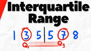 How to Find the Interquartile Range of a Set of Data  Statistics [upl. by Assillem]