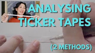 Analysing Ticker Tapes  single strip  ticker tape graphs PHYSICS ROX  MS HOO EXPLAINS [upl. by Eleynad]