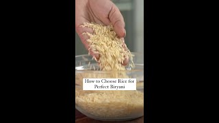 How to Choose Rice for Perfect Biryani  Shorts [upl. by Sutelc]