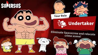 Shinchan became undertaker in super sus 😱🔥  shinchan and his friends playing among us 3d 😂  funny [upl. by Sheline]