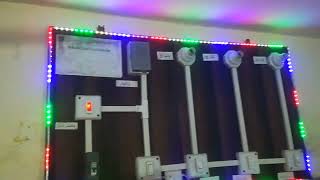 Connection of three bulb and one bell with seperate push button foryou electrical viralvideo [upl. by Bozuwa]