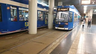 Straßenbahn Rostock  Mitfahrt auf der Linie 6 von Campus Südstadt nach Hauptbahnhof [upl. by Yekcin]