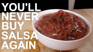 Vitamix Salsa Recipe  BRIANS KITCHEN [upl. by Leuqim]