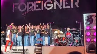 Hudsonville High School Choir performs with Foreigner  courtesy Jenny Savage EDITED [upl. by Onra]